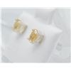 Image 2 : #43-NATURAL YELLOW CITRIN STUD EARRINGS