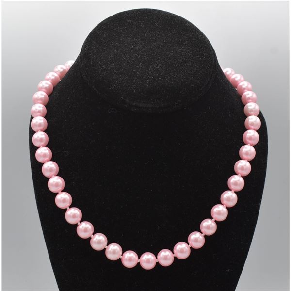 #210- SEA SHELL PEARL NECKLACE  18 "