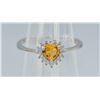Image 1 : #154-NATURAL CITRIN & ZIRCON  RING SIZE 7