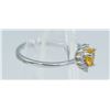 Image 2 : #154-NATURAL CITRIN & ZIRCON  RING SIZE 7