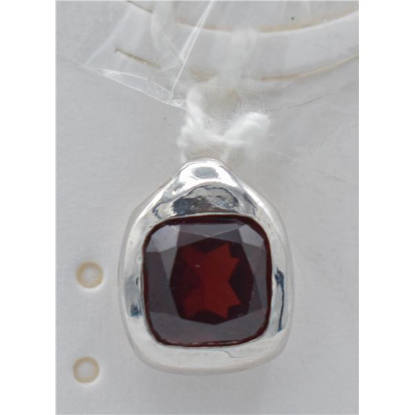 #125-NATURAL GARNET  PENDANT