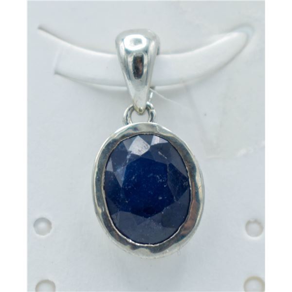 #131-NATURAL BLUE SAPPHIRE PENDANT