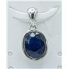 Image 1 : #131-NATURAL BLUE SAPPHIRE PENDANT