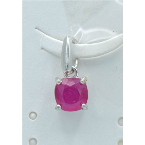 #65-NATURAL RED RUBY PENDANT