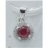 Image 1 : #126- NATURAL RED RUBY & ZC PENDANT