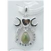 Image 1 : #150- NATURAL MULTI-COLOUR  OPAL & ZC PENDANT