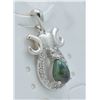 Image 2 : #149- NATURAL MULTI-COLOUR  OPAL & ZC PENDANT