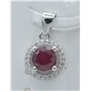 Image 1 : #125- NATURAL RED RUBY & ZC PENDANT