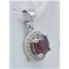 Image 2 : #125- NATURAL RED RUBY & ZC PENDANT