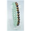 Image 1 : #154- NATURAL AVENTURINE & TIGER EYE BEAD BRACELET