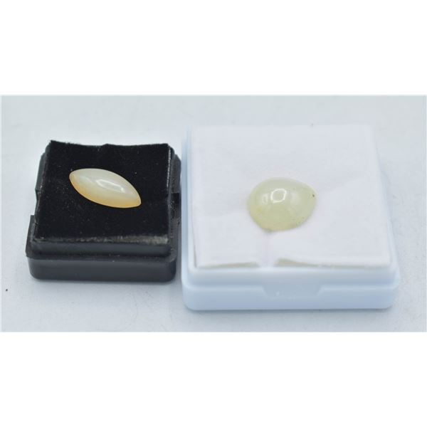 #98-NATURAL OPAL  2.5CT & WHITE SAPPHIRE 10.35CT