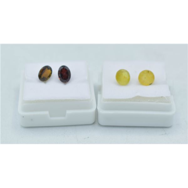 #74- NATURAL TOURMALINE 1.70CT & YELLOW SAPPIRE 3.