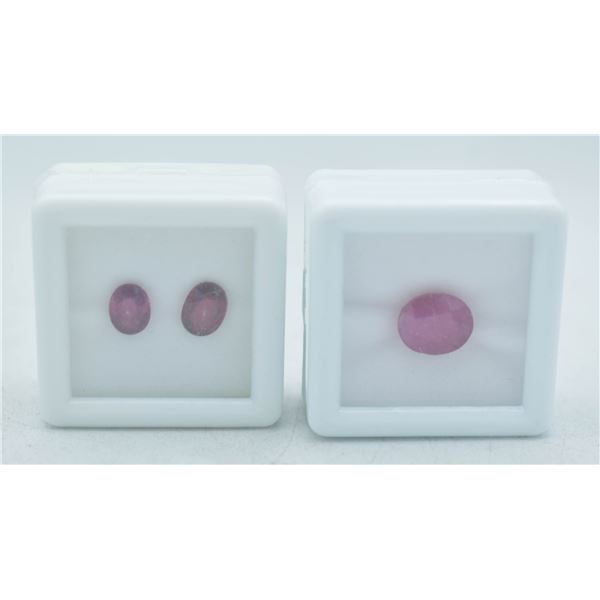 #63-NATURAL RED RUBY 3.90 CT & PHODOLITE 2.0 CT