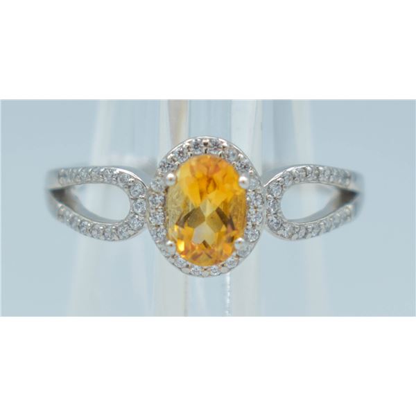 #05-NATURAL YELLOW CITRINE & ZC RING SIZE 8.5