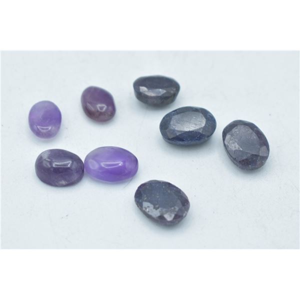 #19-NATURAL AMETHYST & SAPPHIRE GEMSTONE 71.55CT