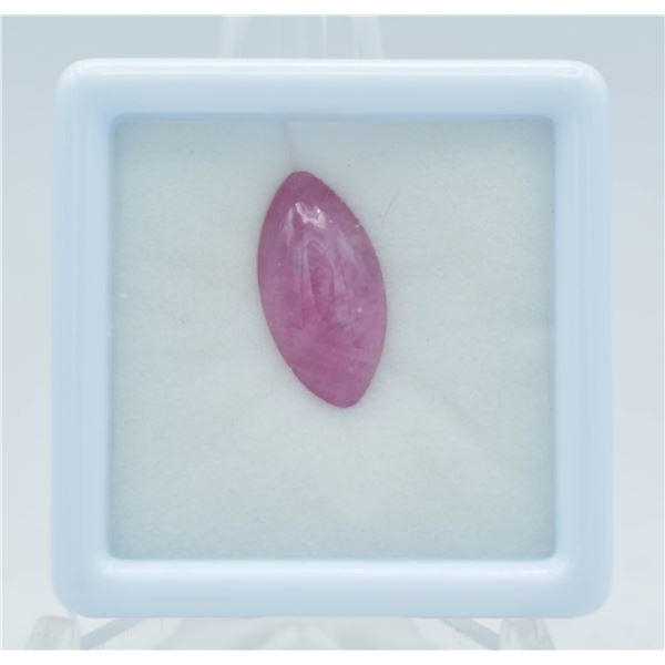 #37-NATURAL RED RUBY GEMSTONE 8.09CT