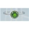 Image 1 : #02-NATURAL CHROMEDIOPSIDE & TSAVOITE RING SIZE 8.