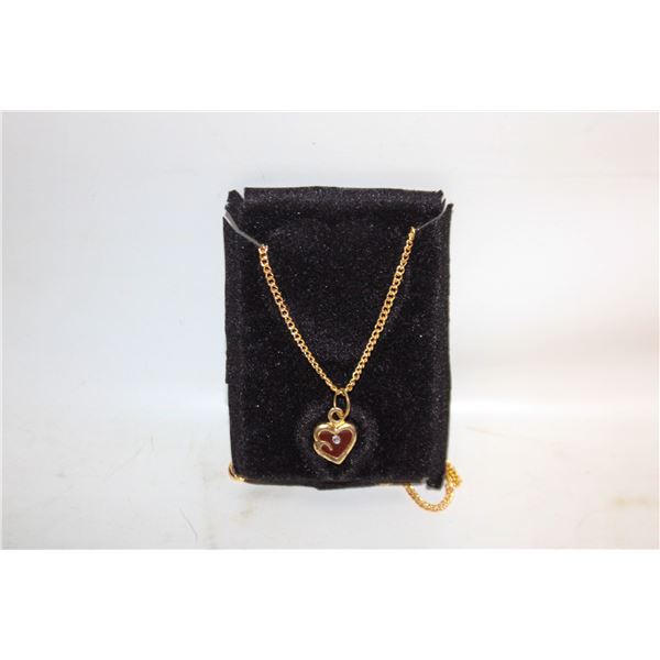 EXTENDABLE HEART PENDANT NECKLACE