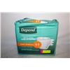 Image 1 : NEW DEPENDS ADULT BRIEFS (20) SIZE S-M