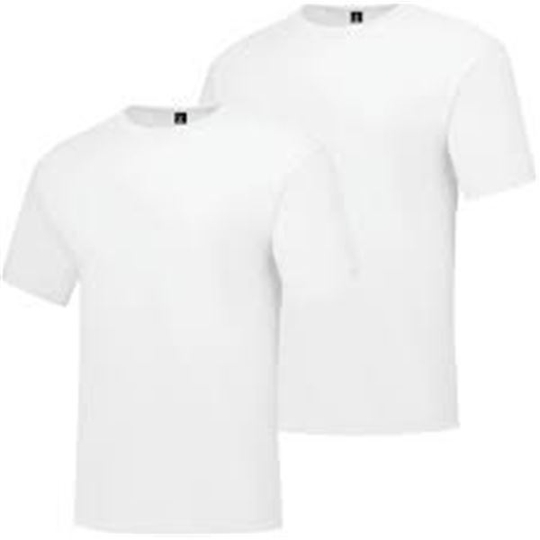 NEW 2PK HANES WHITE T-SHIRT MEDIUM