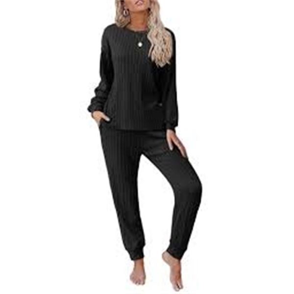 NEW EKOUAER LADIES SLEEP SET BLACK XL
