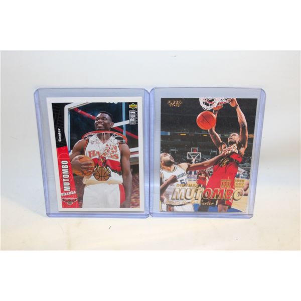 (2) DIKEMBE MUTOMBO COLLECTOR BASKETBALL