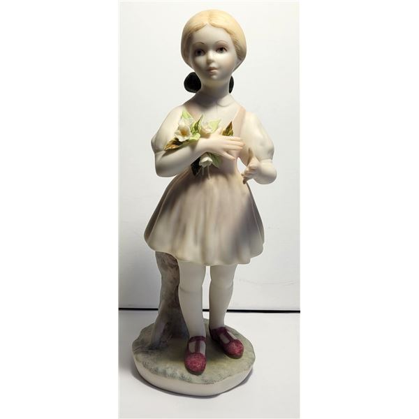 29) PORCELAIN HEIDI STATUE HOLDING A