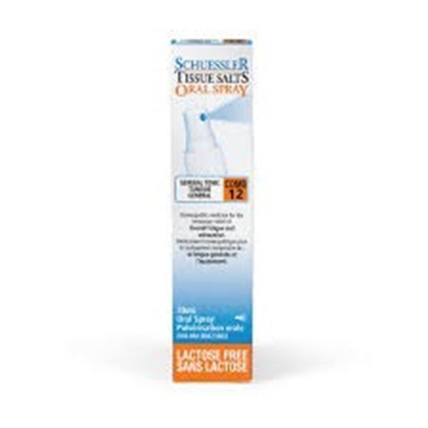 4 X 30ML SCHUESSLER TISSUE SALTS ORAL SPRAY 12