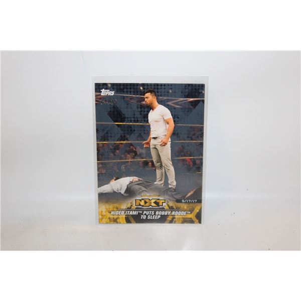 NUMBERED 14/25 HIDEO ITAMI 45 TOPPS NXT WWE