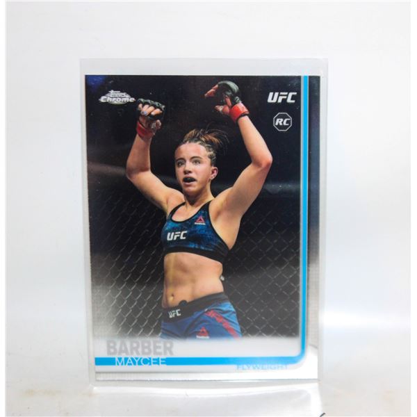 BARBER MAYCEE ROOKIE CARD UFC TOPPS CHROME 56