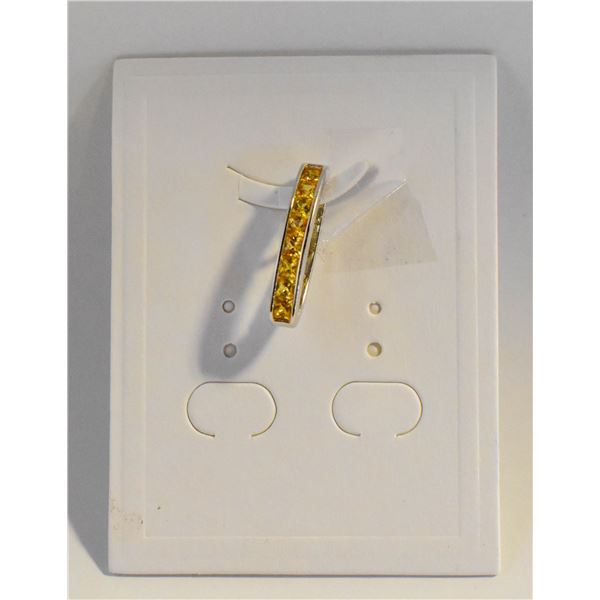 #142-NATURAL YELLOW SAPPHIRE PENDANT