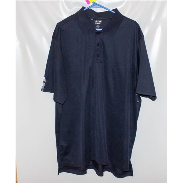 MEN'S ADIDAS NAVY GOLF SHIRT SIZE 2XL