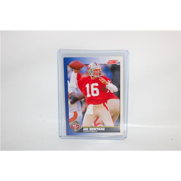 JOE MONTANA SCORE 1 49ERS NFL