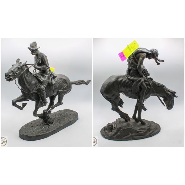 FEATURED REMINGTON AND FRASER BRONZE STATUES