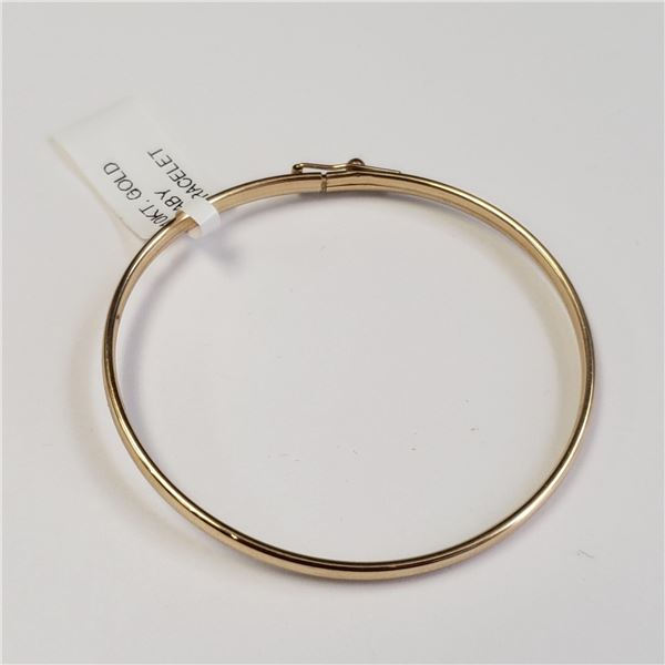 10K YELLOW GOLD 1.87G BABY BANGLE 1.75" DIAMETER