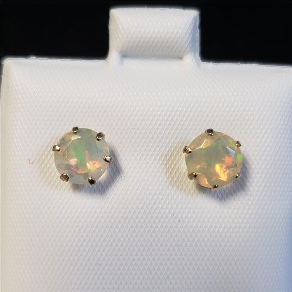 10K YELLOW GOLD OPAL (1.28CT) EARRINGS WEIGHT