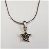 Image 1 : SILVER MARCASITE 16" NECKLACE