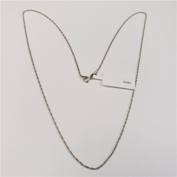 10K WHITE GOLD 1.1G 24" NECKLACE