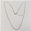 Image 1 : 10K WHITE GOLD 1.1G 24" NECKLACE