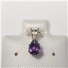 Image 1 : 14K YELLOW GOLD AMETHYST (0.34CT) PENDANT