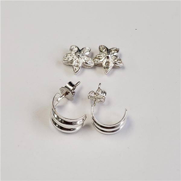 SILVER 2 PENDANT AND 1 EARRING SET