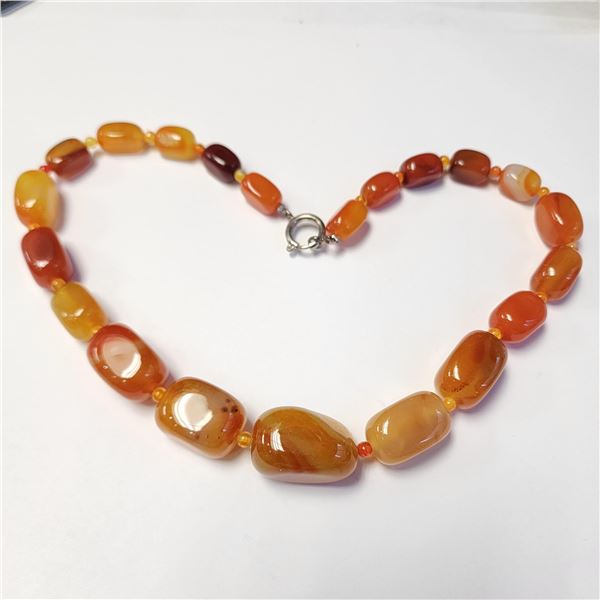 POLISHED STONES 18" NECKLACE