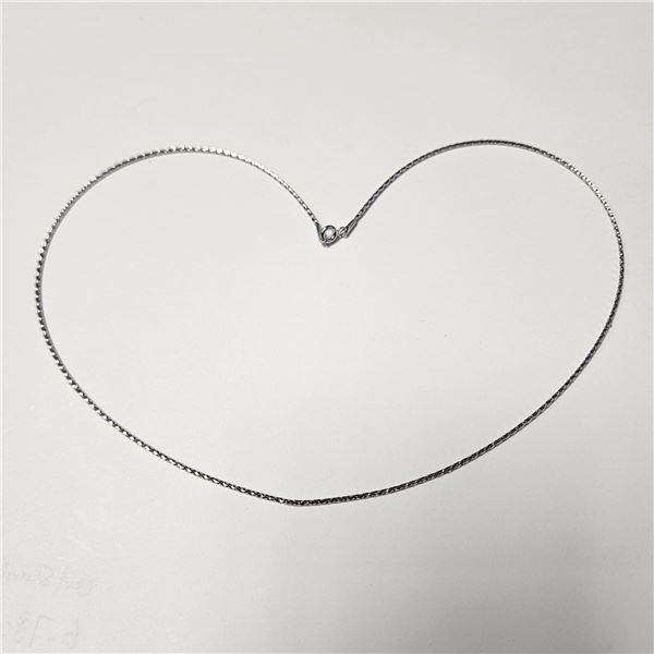 10K WHITE GOLD 0.83G 17" NECKLACE