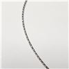 Image 2 : 10K WHITE GOLD 0.83G 17" NECKLACE