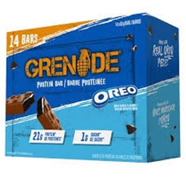 14 X 60G GRENADE PROTEIN BARS OREO