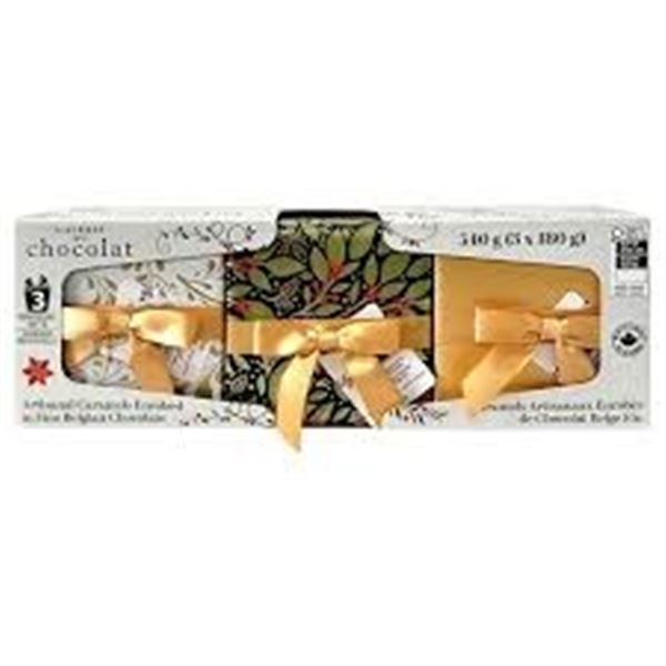 3 X 180G ARTISANAL CARAMELS IN FINE BELGIAN CHOC