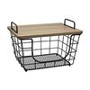 Image 1 : NEW GOURMET BASICS METAL STACKING BACKET W LID