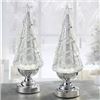 Image 1 : NEW SET OF 2 LIGHTED GLITTER TREES W LED LIGHTS