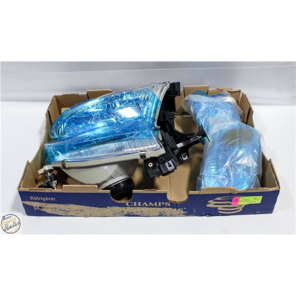 NEW SEBLAFF DRIVER & PASSENGER SIDE CHROME LENS