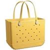 Image 1 : NEW EVA BEACH BAG RUBBER TOTE BAG YELLOW